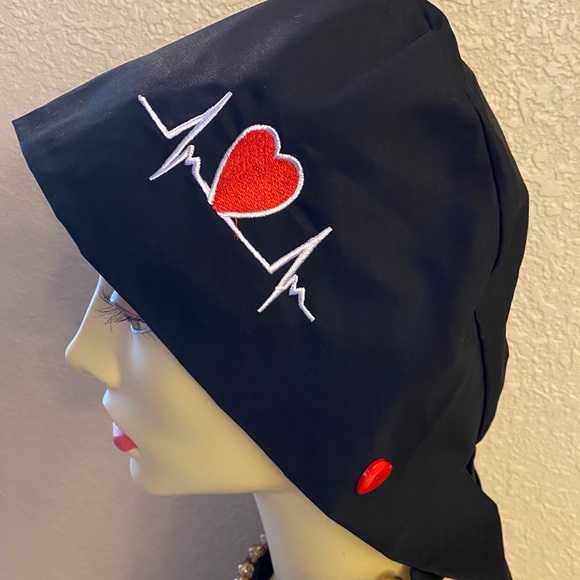 COPY - Unisex EKG Rhythm Surgical Cap - Picture 6 of 10